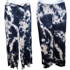 White Birch Tie Dye Pull On Wide Leg Pants Size 2X NWOT